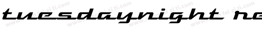 tuesdaynight regul字体转换